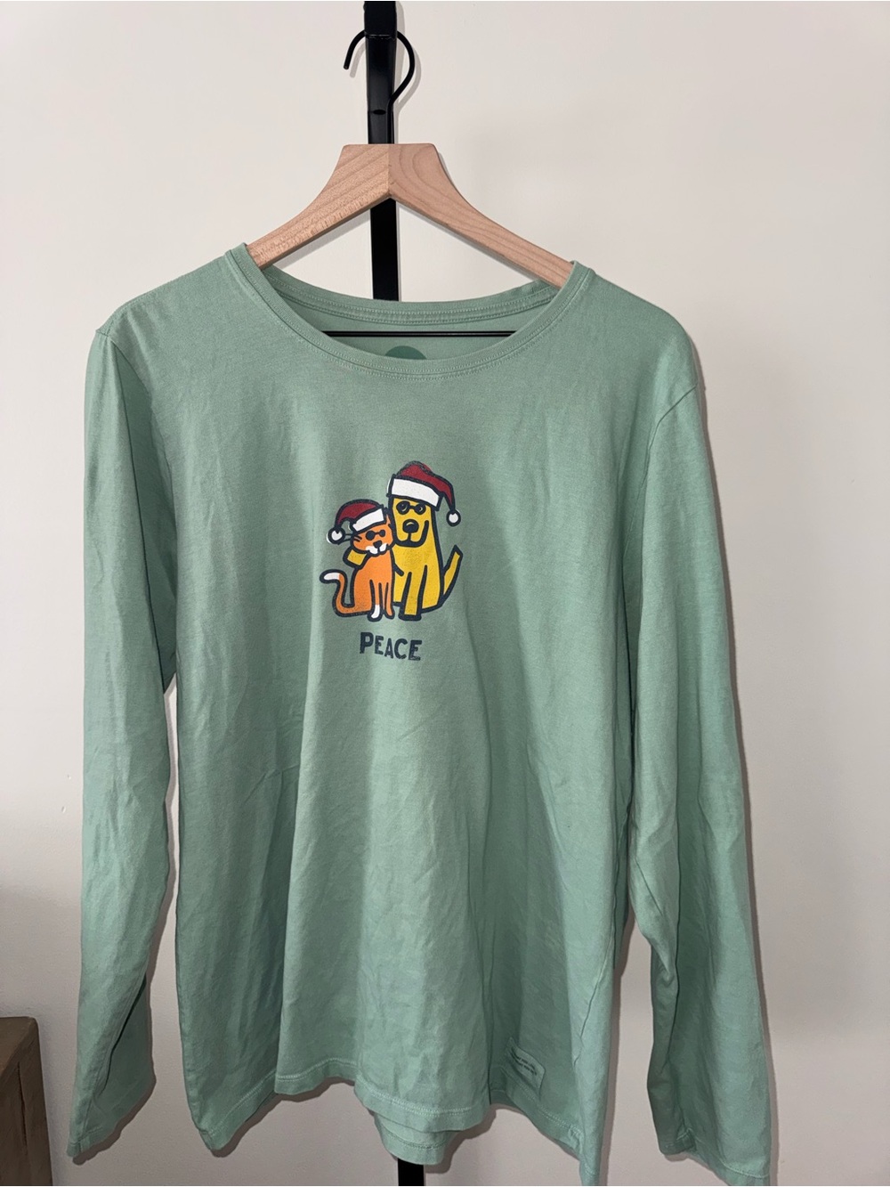 Life Is Good Long Sleeve Tee - Cat & Dog